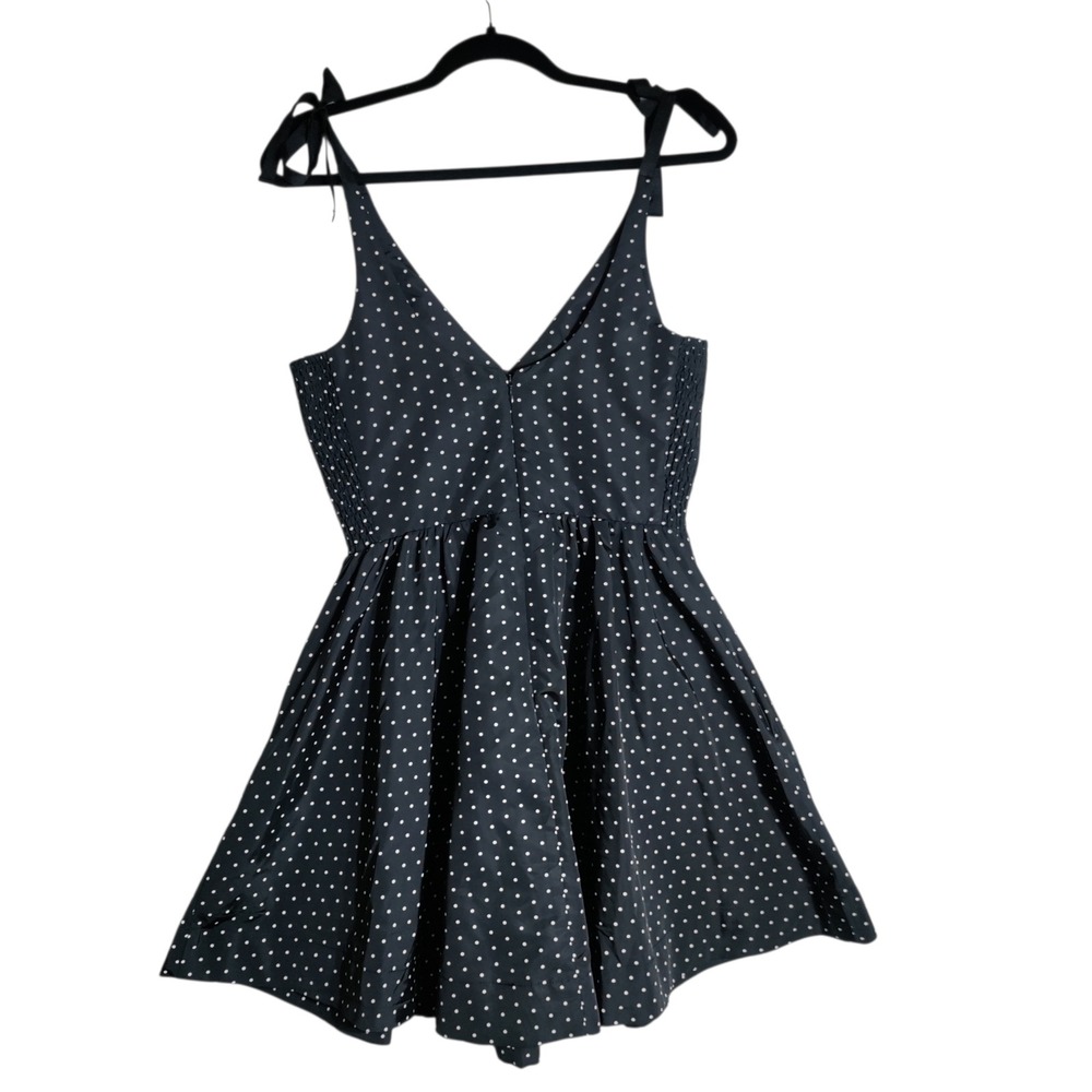 Old Navy The Occasion Polka‎ Dot Tie Shoulder Mini Dress Black White Small
